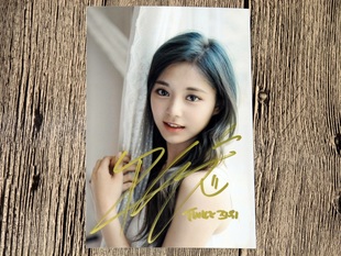 皇冠 四皇冠 周子瑜 twice 亲笔签名 2016.7月最新6寸宣传照 5