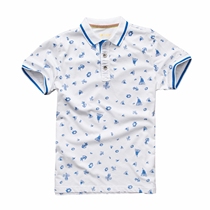 Out-of-print spot same day shipping LOTTO Letu men full of printed short-sleeved POLO EPLG021-1