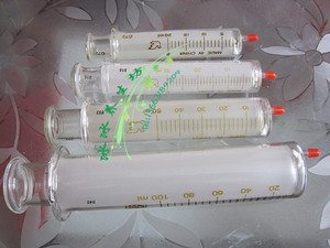 100ml玻璃针管点胶加墨实验注射灌肠针筒喂食