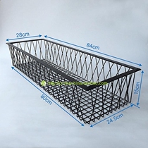 Paia thick long metal storage basket window creative decorative basket balcony potted sundries hanging basket can be customized