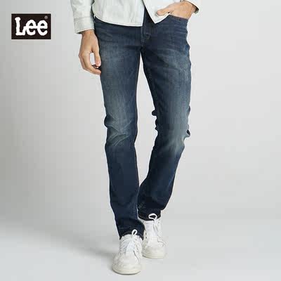 lee男装商场同款时尚修身猫须牛仔裤男小脚长裤l12726v06x63_6折现价