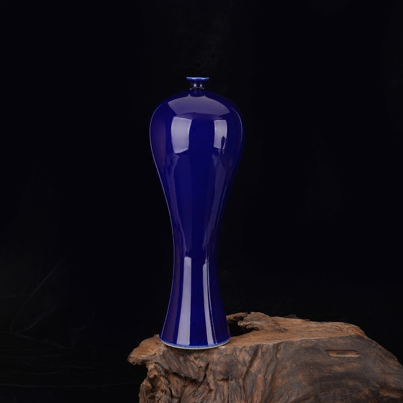 Jingdezhen ceramic glaze color name plum bottle decoration beauty home sitting room ark adornment flower porcelain bottle vase