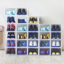 Crowdjen Youpint high-end sneakers containing box transparent AJ basket sneakers box enlarge Thickened Drawer plastic Shoe Box