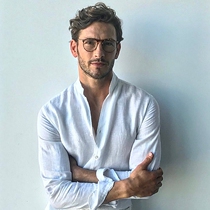 Gentlemans character Hanma small stand collar linen shirt base Long Sleeves Pure Hemp Shirt