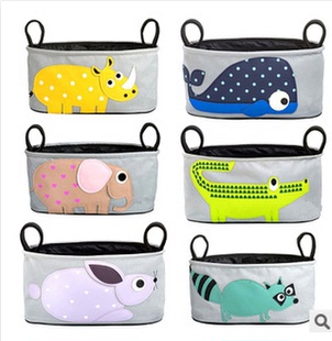 帆布 卡通动物造型防水帆布收纳袋 特价推车挂袋