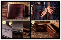Coronado Chinas General Generation Horween Horse Pi American Handmade Short Fold Wallet Money Clip CX44