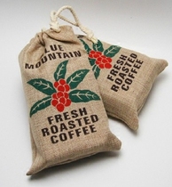 Boutique coffee gift packaging bag Custom handmade DIY sacks Coffee beans sacks Coffee decorations
