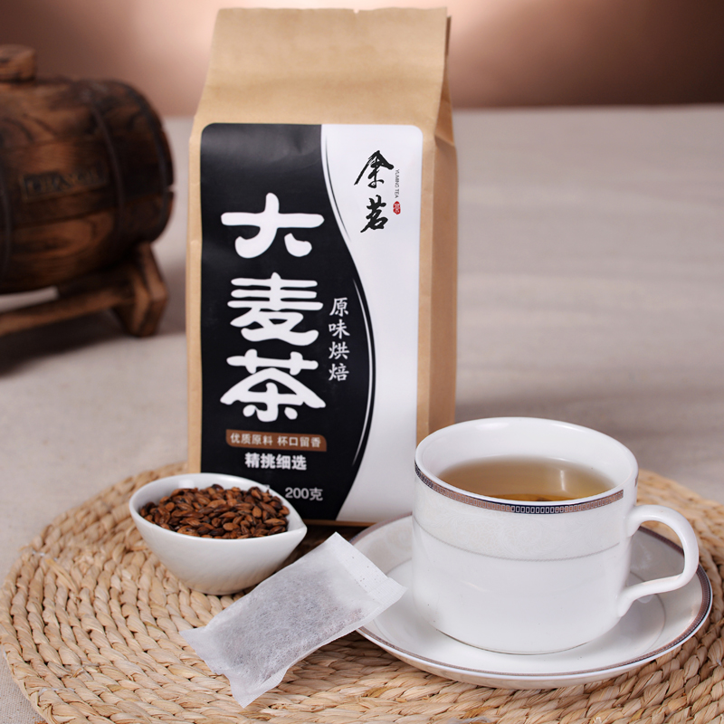 余茗 花草茶 大麦茶 麦香醇厚 日韩风味 袋泡茶牛皮纸大麦茶200g产品展示图4