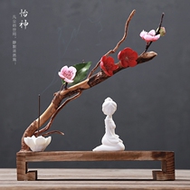 Modern Chinese Zen ceramic lady ornaments Simple home decoration crafts creative living room office furnishings