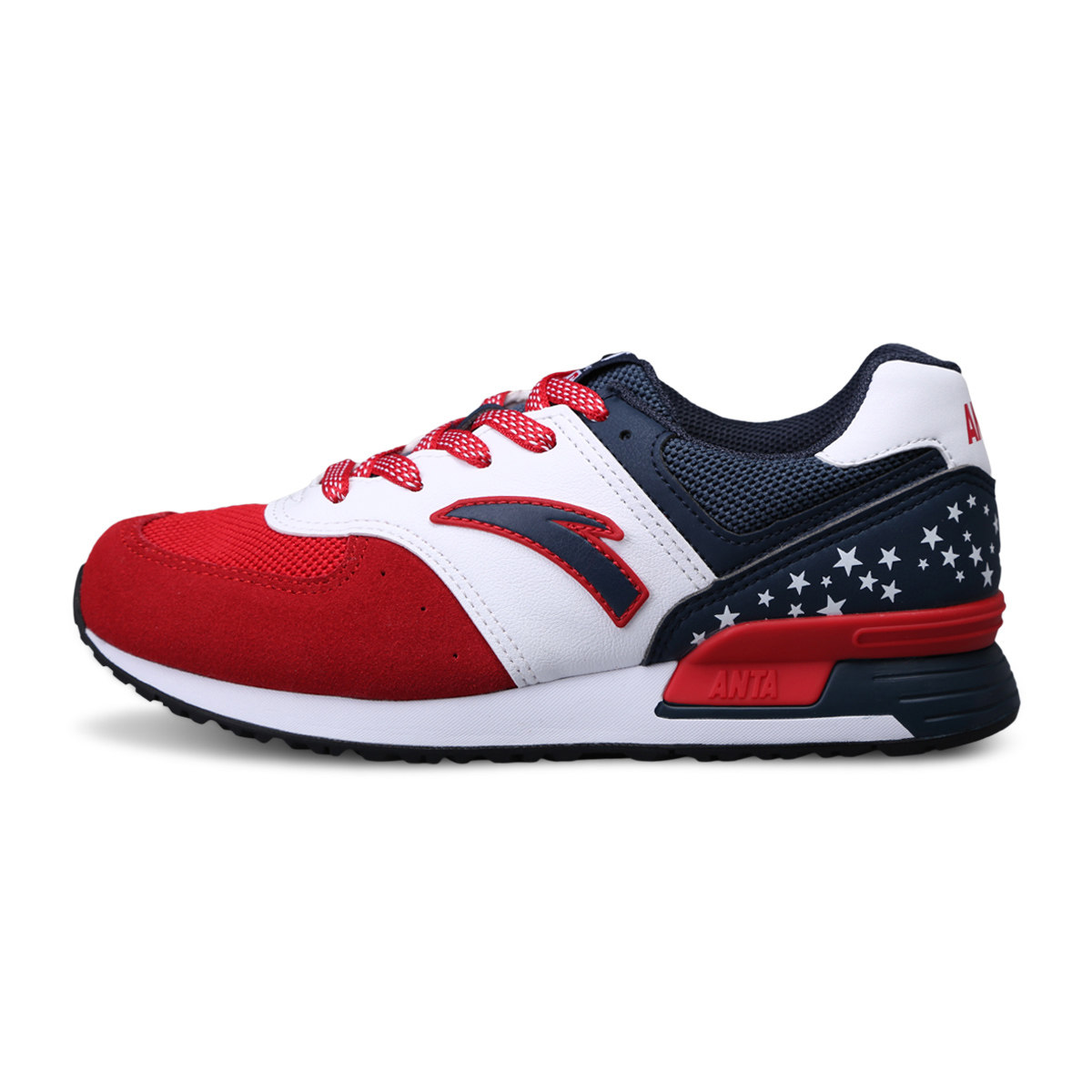 安踏运动鞋女鞋2018春夏新款休闲板鞋复古透气跑步鞋休闲鞋跑鞋女