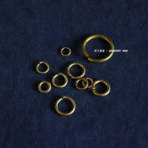 Copper coupling ring brass open ring metal coupling key ring connecting ring leather goods connecting ring solid copper ring