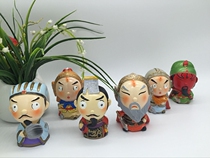 Three Kingdoms figures home cute small jewelry car creative interior decoration desk ornaments special crafts