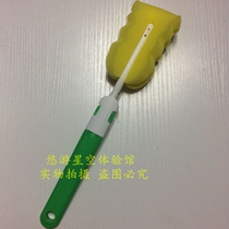 Long handle Sponge Cup brush detachable sponge wipe cleaning Cup brush bottle brush thermos cup brush color random