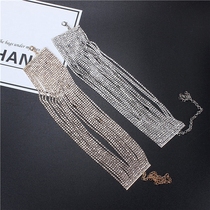 European and American fashion exaggerated personality multilayer water drill chain wide neck chain neck chain claw drill necklace full drill neck ornament female