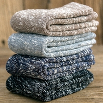 Thick socks mens winter tide cotton socks wool socks warm socks autumn and winter stockings plus velvet thickened towel socks