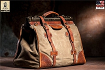 Sandast Chinas total generation of American origin handmade waterproof canvas retro travel bag-Christopher