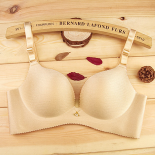 岱莉舒一片式拉丝无痕无磁防静电内衣无钢圈聚拢小胸文胸