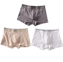 Foreign Trade Briefs Male 3 Clothing Pure Cotton Day Single Outlet Japan Breathable Soft Flat Corner Pants Head Mid Waist Four Corner Shorts