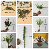 Creative simulation flower green plant DIY FLORAL arrangement indoor desktop bonsai potted home decoration plant decoration