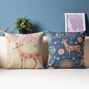 美式田园文艺棉麻抱枕