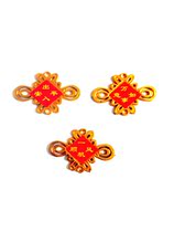 Golden plastic gold-plated jewelry festive decoration birthday money lock Dragon Boat Festival pendant zongzi accessories Chinese knot