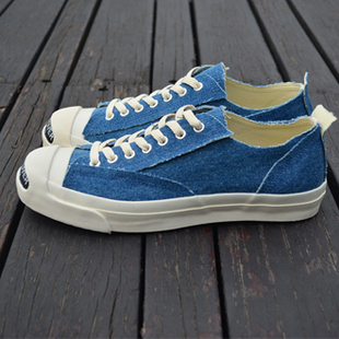 牛仔布 uc leather undercover sneakers 复刻 牛仔布 开口笑 低帮