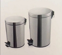 Stainless steel trash can foot sanitary tube Stainless steel dirt tube large capacity trash can 12L and 8L 20