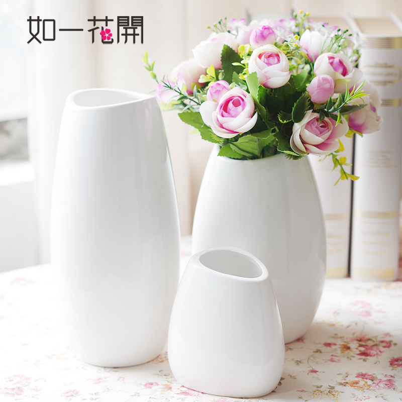"According to Japanese modern night snow pure and fresh and contracted ceramic vases, furnishing articles home sitting room TV ark of tea table decorations