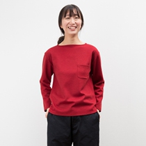 NTMY boat neck wool knit top