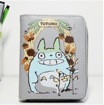 Hayao Miyazaki Totoro cute cartoon students short wallet card bag coin wallet men and women