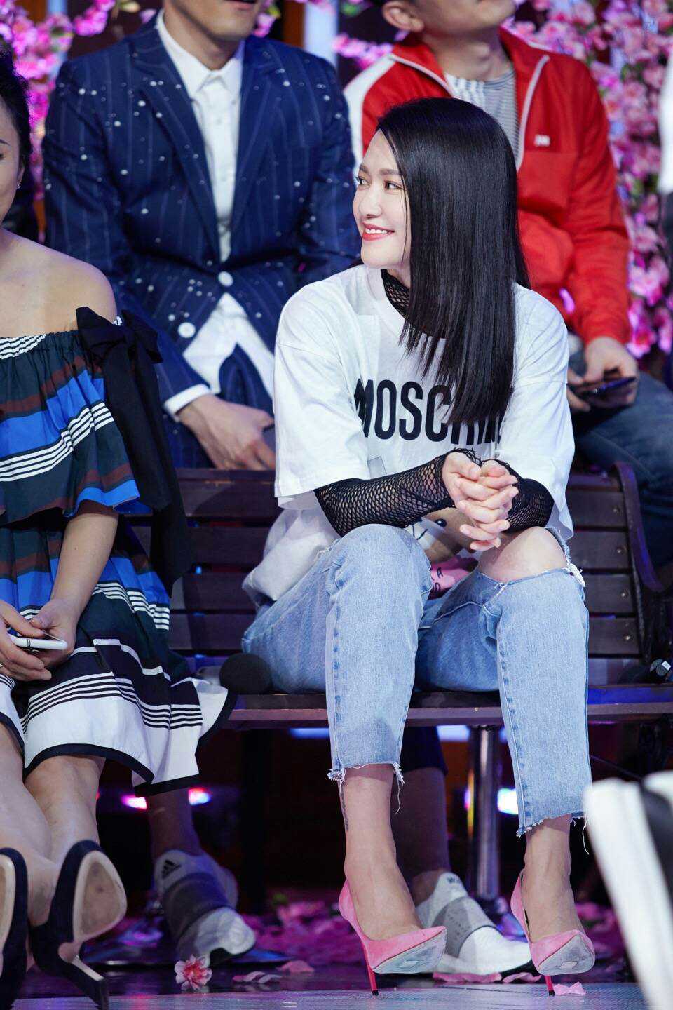 谭维维雪梨同款圆领男女同款小熊t恤纯棉短袖宽松女潮