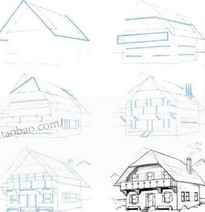 50个建筑简单画法入门基础步骤教学 国外速写