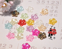 DIY jewelry accessories with 1CM color resin tray hand-stitched plastic beads 1 yuan 10 pieces