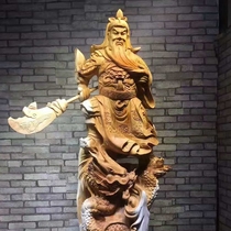 Muyugen Carving Factory Xianglong Guan Gongguan Erye decoration Yabai hand-carved furniture direct sales household goods