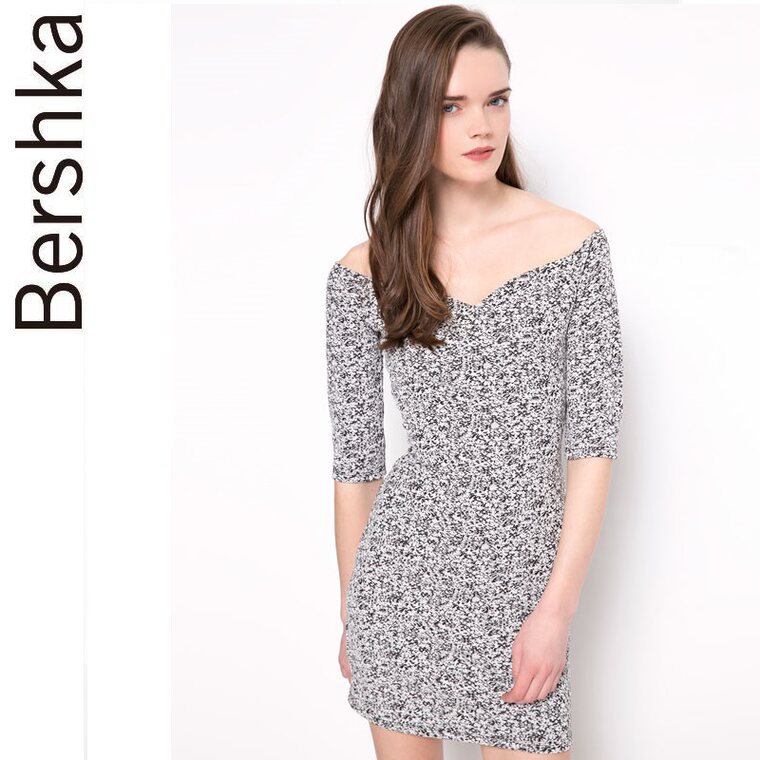 Bershka 心形领连衣裙 00440810