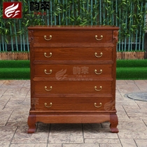 Yunlai Burmese Rosewood plain side cabinet clothing storage cabinet big fruit red sandalwood furniture