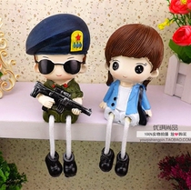 Creative home decoration small ornaments hanging foot doll gift living room bedroom TV cabinet decoration ornaments