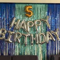 Rain silk curtains Flowers Doors Curtain childrens birthday decorations Birthday Adults Party Colorful Bridal Wedding Stage Background Wall