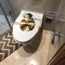 Toilet Lid Pendulum DECORATIVE LIKE PLATE ROOM DECORATION HOTEL TOILET LID DECORATED TOILET TOWELS ASSORTED DECORATIONS