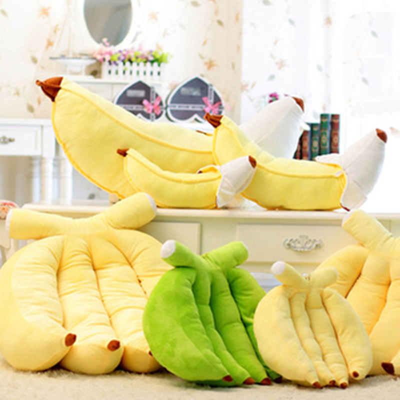 Personality creative dolls cute large simulation banana pillow peel banana plush toy wedding game doll