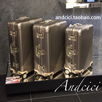 RIMOWA suitcase German counter topas titanium titanium trolley case universal wheel