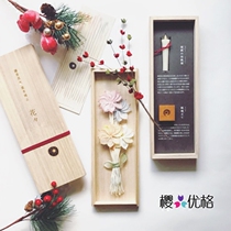 Tsui Shisho Japanese Traditional Incense stick Candle Wooden Box Set (Made in Japan)40 pieces