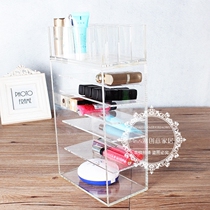 Transparent desktop storage box lipstick rack display lipstick lip gloss makeup finishing box customized