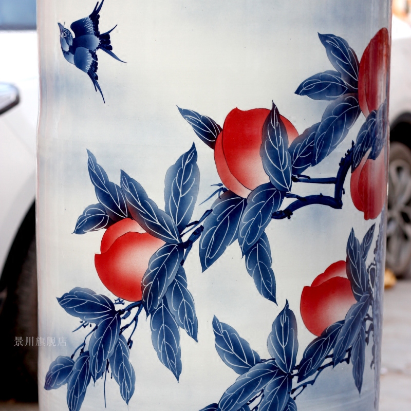 Jingdezhen ceramic hand - made name plum the landing big vase home sitting room place the the teacher the teacher 's day gifts