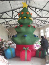 Inflatable Santa Claus Snowman Christmas Tree Air Model Christmas Luminous Cartoon Custom Climbing Wall Christmas Arch