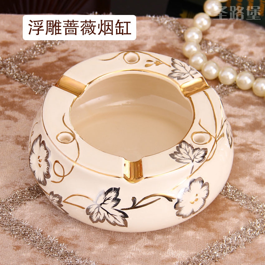 Ashtray creative move trend of multi - functional ceramic Ashtray European - style home sitting room adornment Ashtray furnishing articles