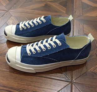 牛仔布 ucism leather undercover sneakers 经典开口笑 牛仔布低帮鞋