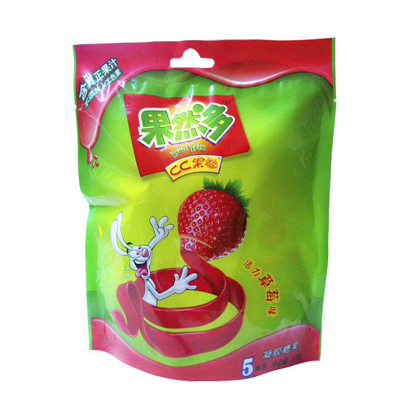 天猫超市果然多双味果卷紫晶葡萄味50g包新老包装随机发货