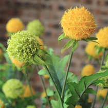 Find a spot Suede Ball Emulation Plant Fake Flowers Green Plant bedroom Living room Desktop TV cabinet Decorative Pendulum fresh