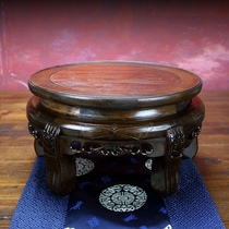 Jingdezhen large ceramic fish tank base solid wood base mahogany base Buddha statue base stone Jade bottom support